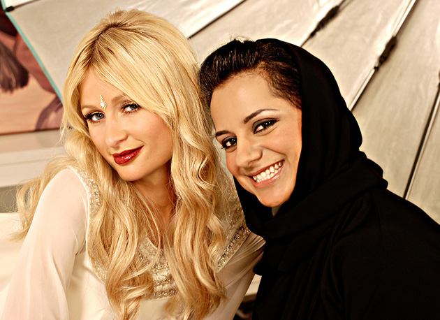 Nayla Al Khaja and Paris Hilton