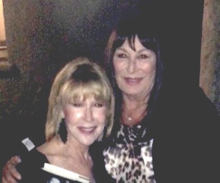 Angelica Huston with Trish, Sony Studio in Culver City.