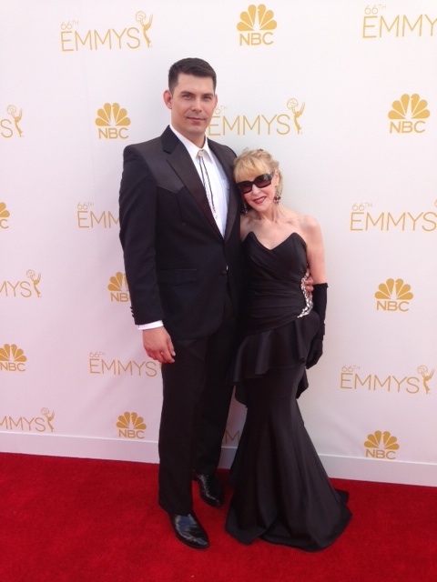 Emmys, Red Carpet, with Director Jon Mayfield, Aug. 25, 2014.