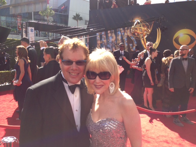 Red Carpet @ Emmys, with Rob Dudelson, President of Dream Factory Entertainment, Sept. 22, 2013.