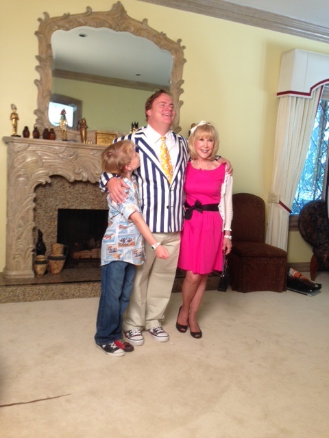 Onset photo (possible Poster Picture), for new feature, starring Kevin Farley, Trish Cook and little Alex. Aug. 2013.