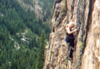 Adrienne Papp Rock Climbing in New Zealand