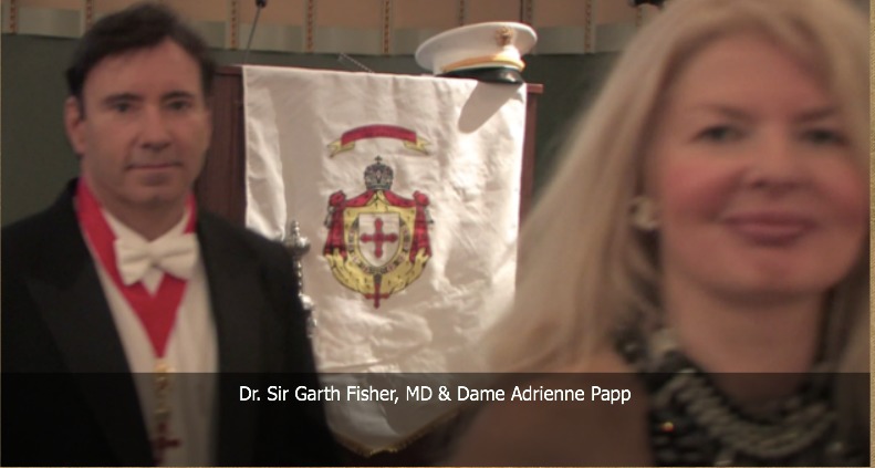 Dr. Sir Garth Fisher and Dame Adrienne Papp, February, 2014