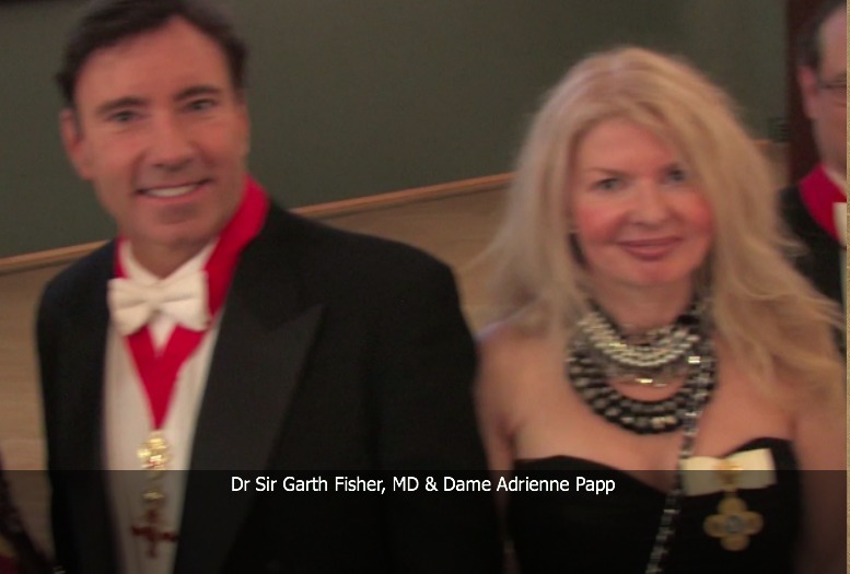 Dr. Sir Garth Fisher and Dame Adrienne Papp, Helsinki, Finland, February, 2014