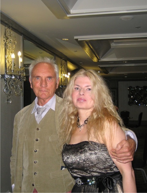 Adrienne Papp and Terence Stamp at the 2012 International Press Academy Awards Dinner, LA, CA