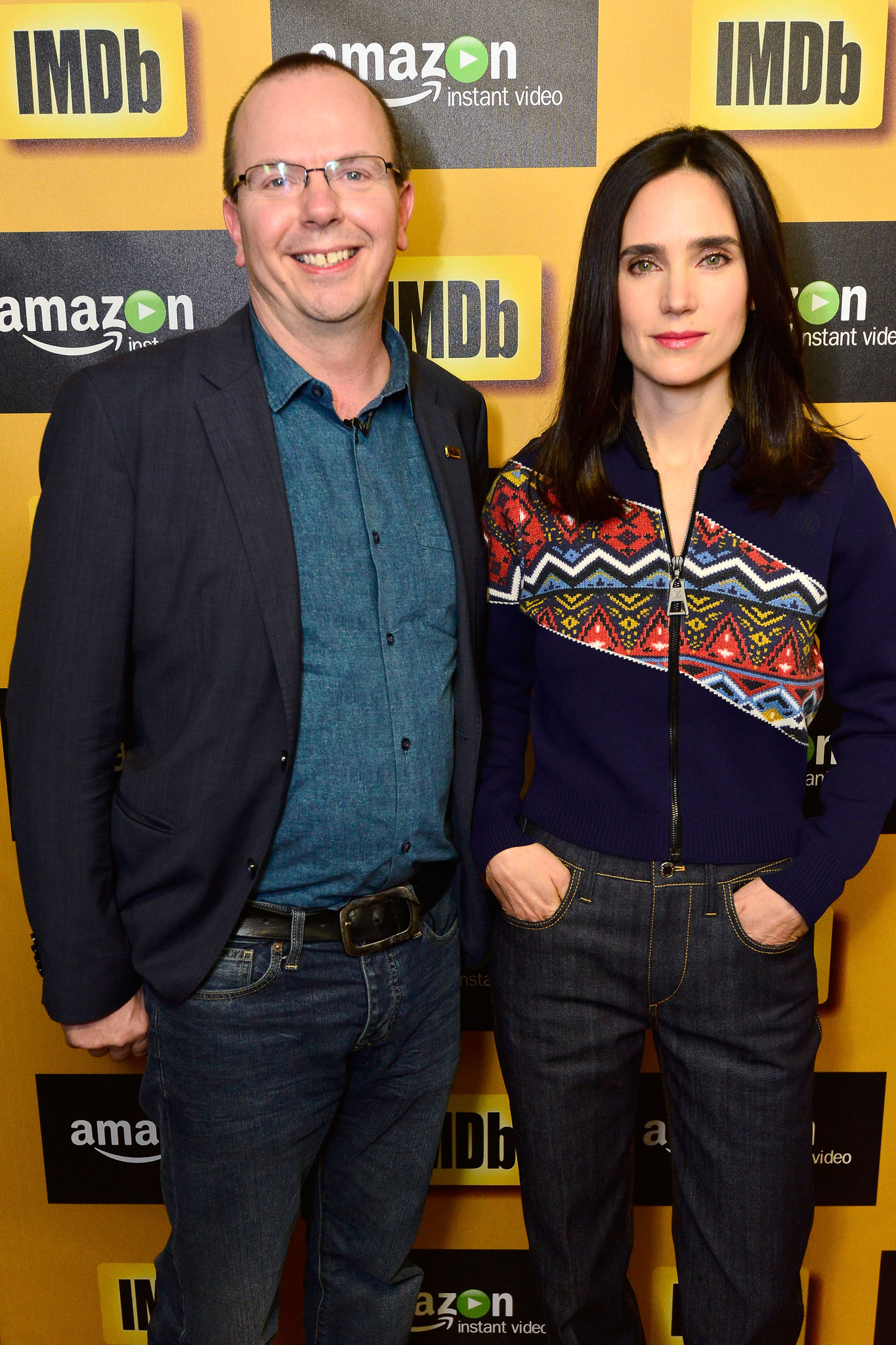 Jennifer Connelly and Col Needham at event of IMDb Asks (2015)