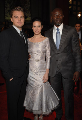 Jennifer Connelly, Leonardo DiCaprio and Djimon Hounsou at event of Kruvinas deimantas (2006)