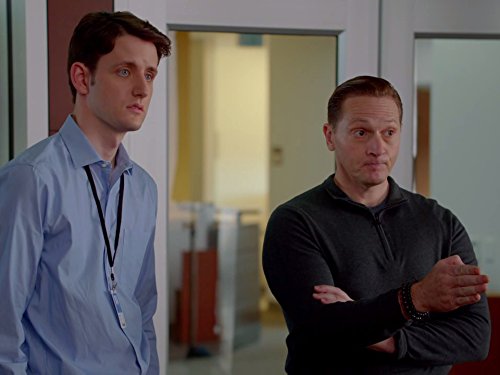 Still of Matt Ross and Zach Woods in Silicon Valley (2014)