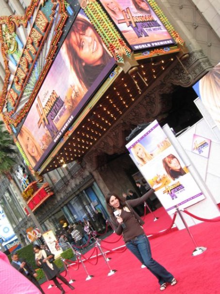 Hannah Montana premiere at the historic El Capitan theater.