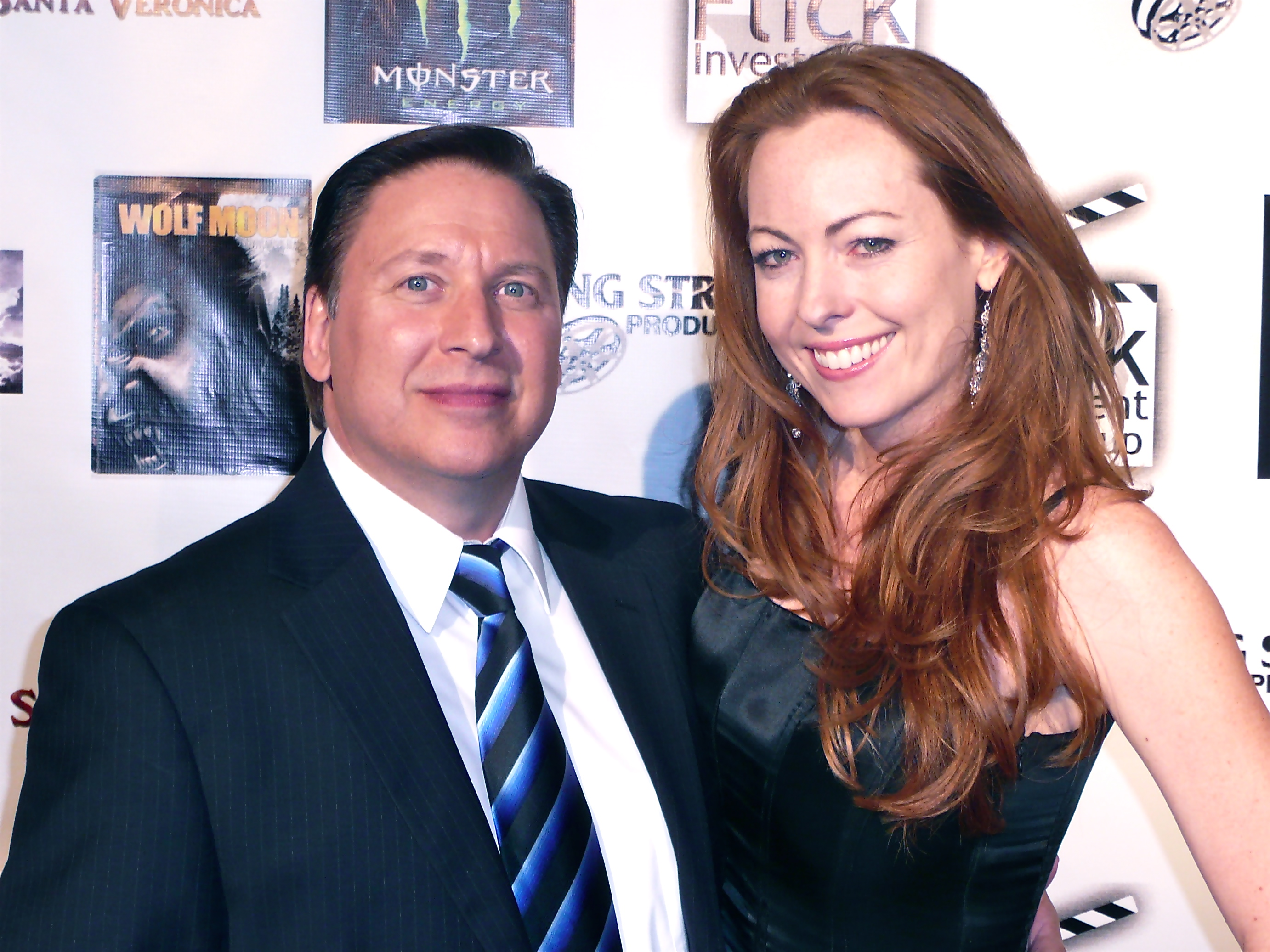 Steve Sabo and Erin Howie attend the 'Wolf Moon' Premiere at Raleigh Studios.
