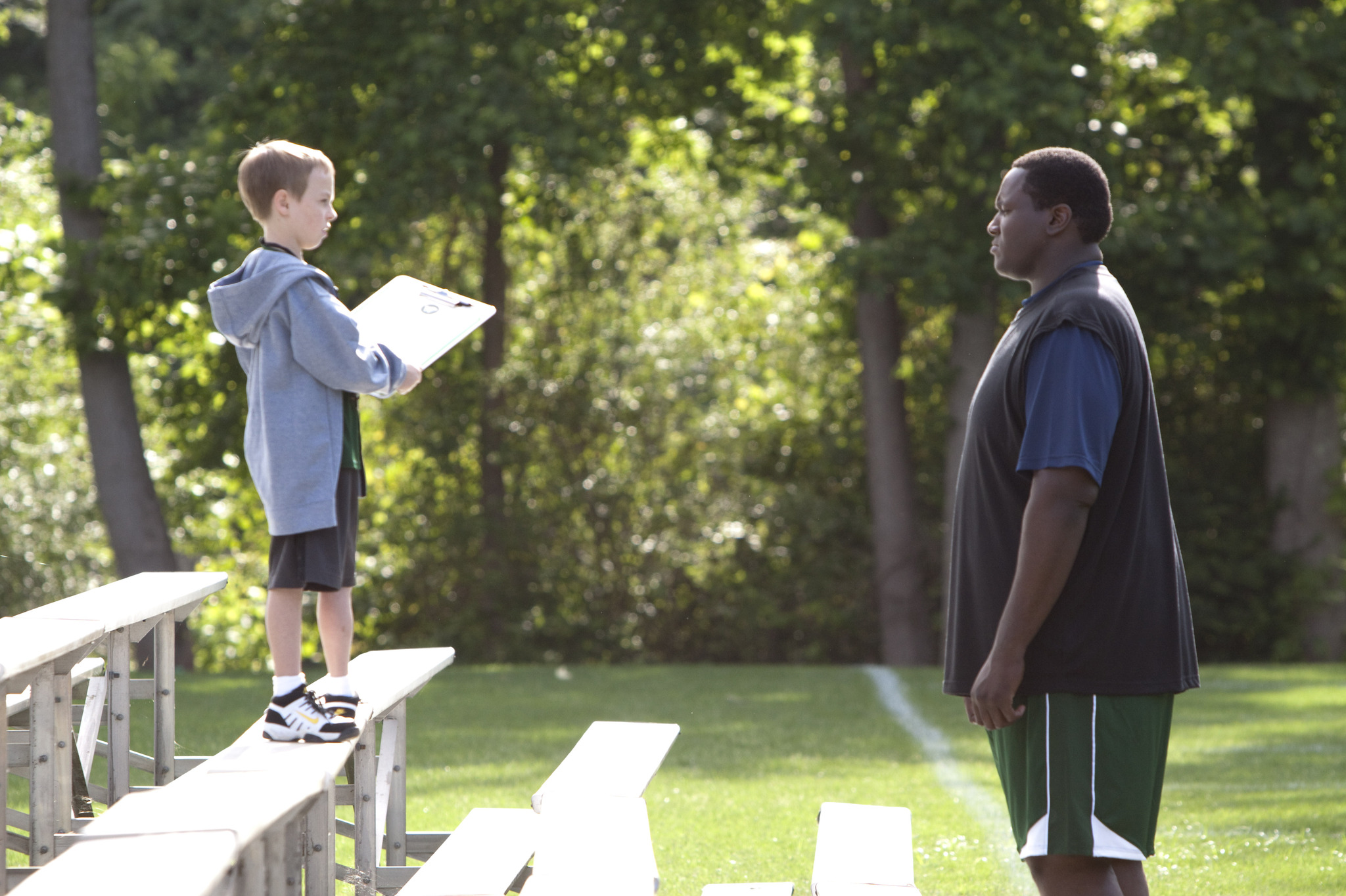 Still of Jae Head and Quinton Aaron in The Blind Side (2009)