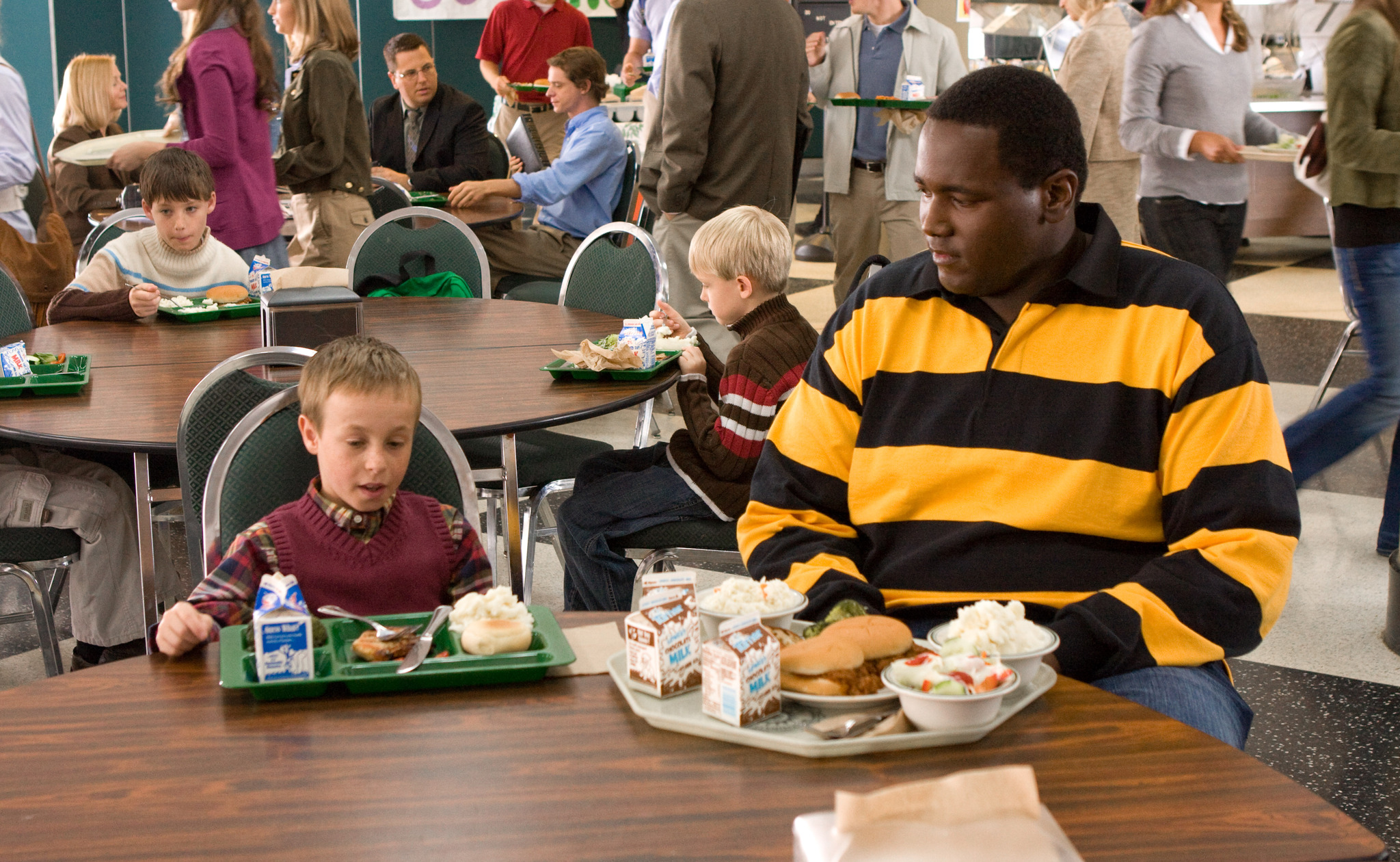 Still of Jae Head and Quinton Aaron in The Blind Side (2009)