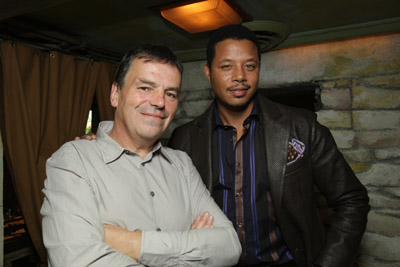 Neil Jordan and Terrence Howard at event of The Brave One (2007)