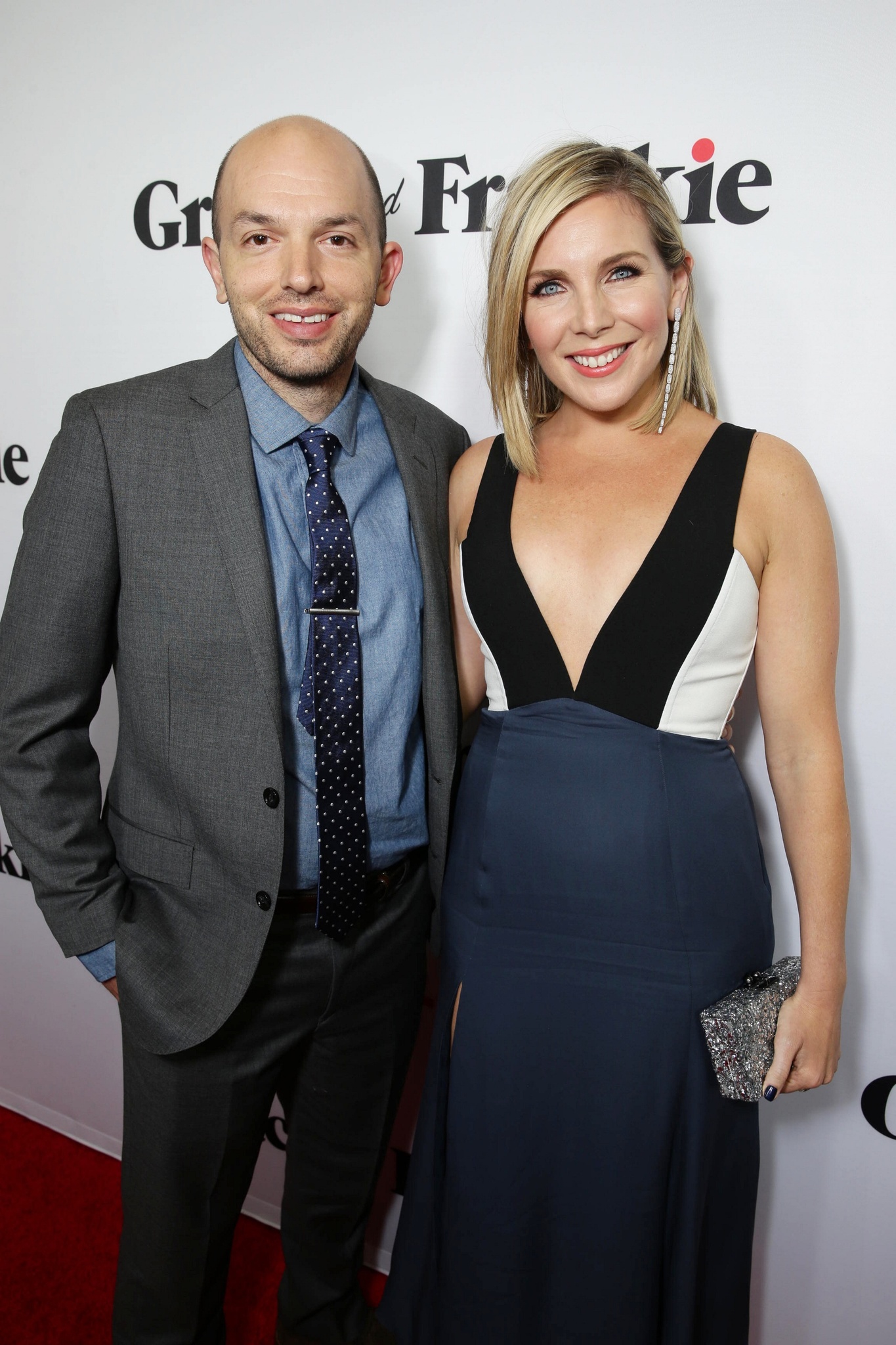 Paul Scheer and June Diane Raphael at event of Grace and Frankie (2015)