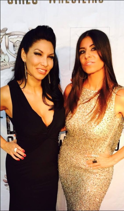 The Boom Boom Girls of Wrestling Premiere at Downtown Independent Theatre LA, July 23, 2015 Crystal Santos and Patricia Lauriet