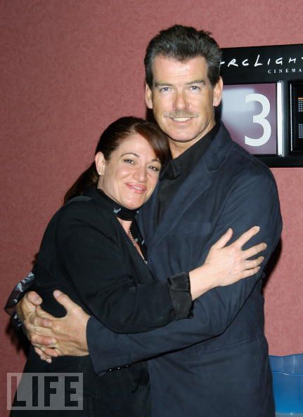 Nadine Christine Hamdan and Pierce Brosnan.