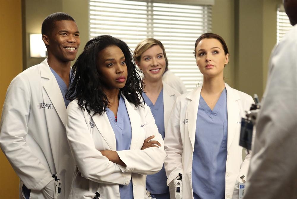 Still of Jerrika Hinton, Gaius Charles, Camilla Luddington and Tessa Ferrer in Grei anatomija (2005)