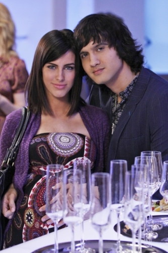 Still of Michael Steger and Jessica Lowndes in 90210 (2008)