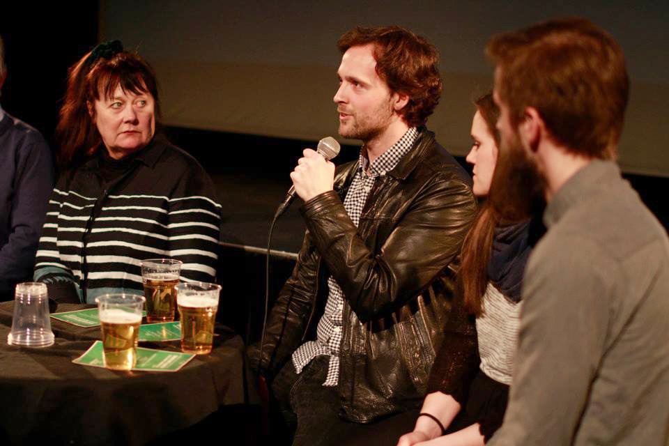 Morten Haslerud in a Q&A after a screening of 