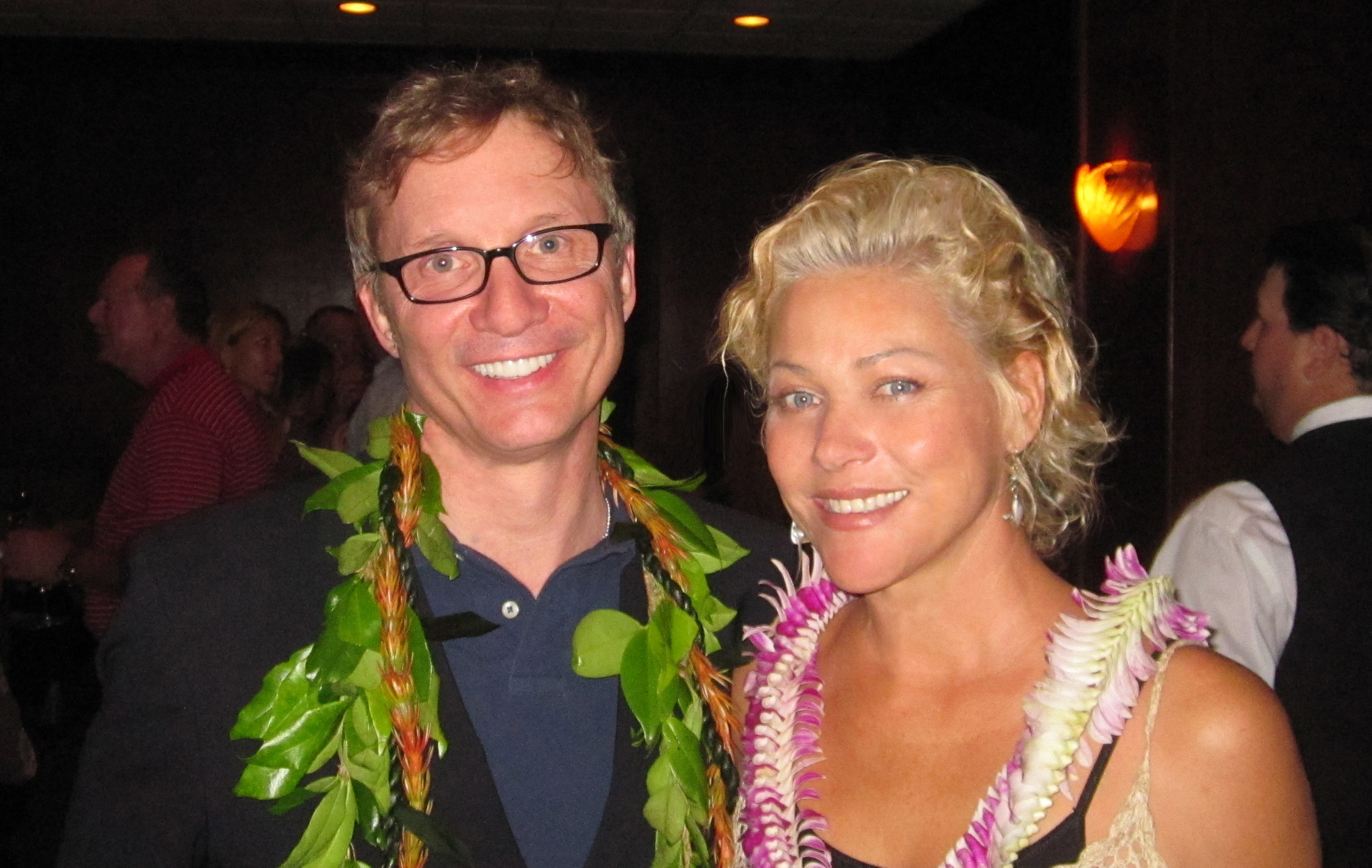 Patricia Hastie with Producer Jim Burke at The Descendants film premiere in Hawaii