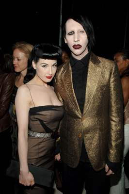 Marilyn Manson and Dita Von Teese