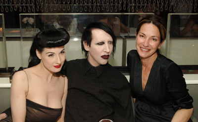 Marilyn Manson, Cynthia Rowley and Dita Von Teese