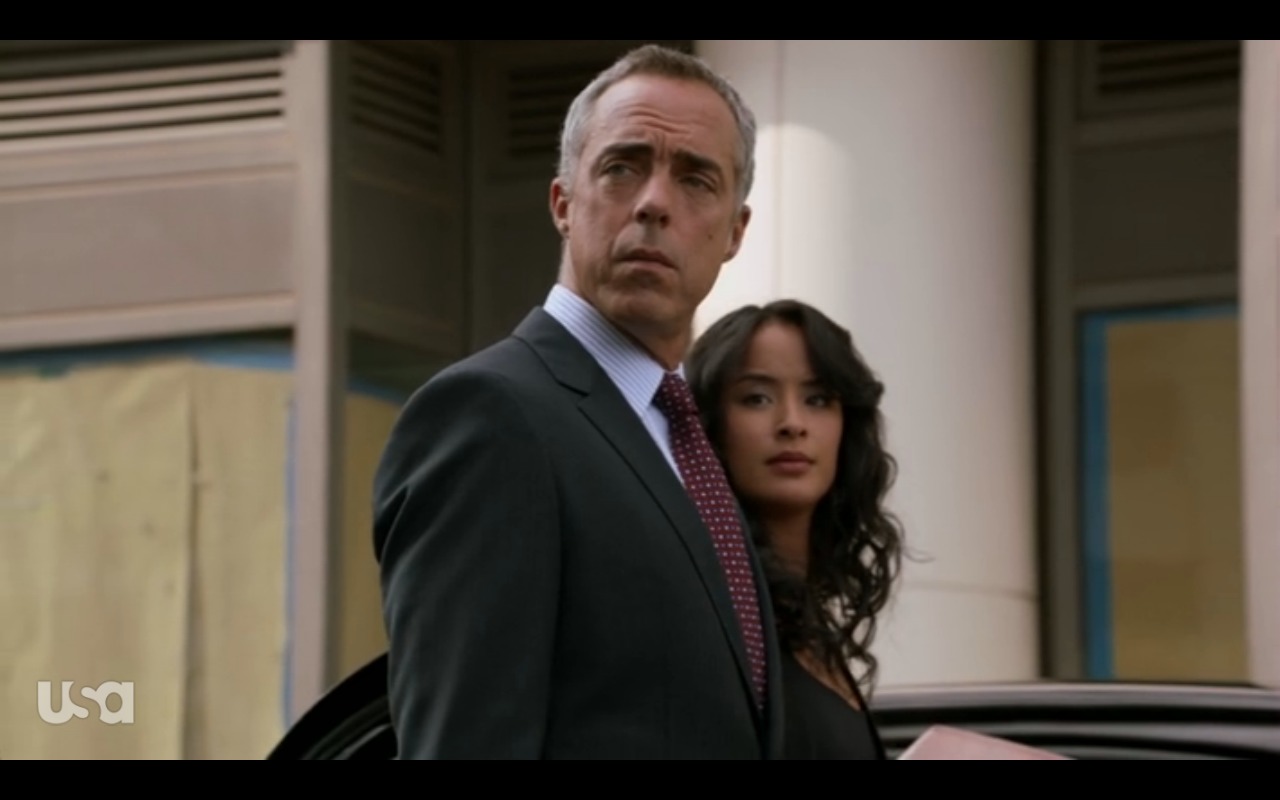Still of Titus Welliver and Courtney Reed in White Collar
