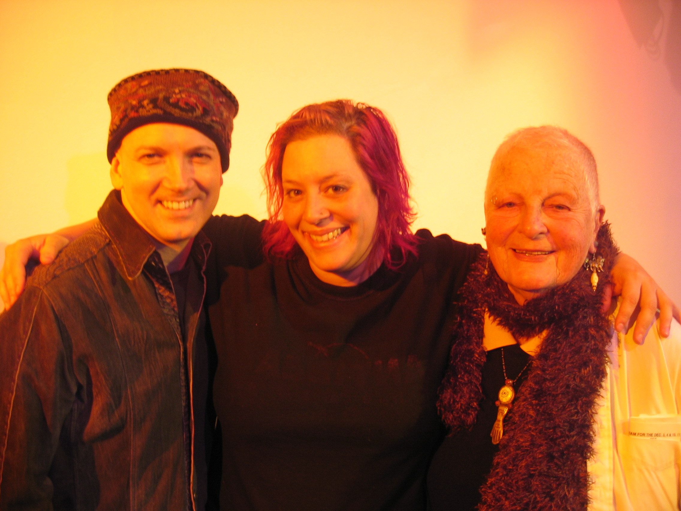 Charles Busch, SKY Palkowitz and her mentor, Rachel Rosenthal