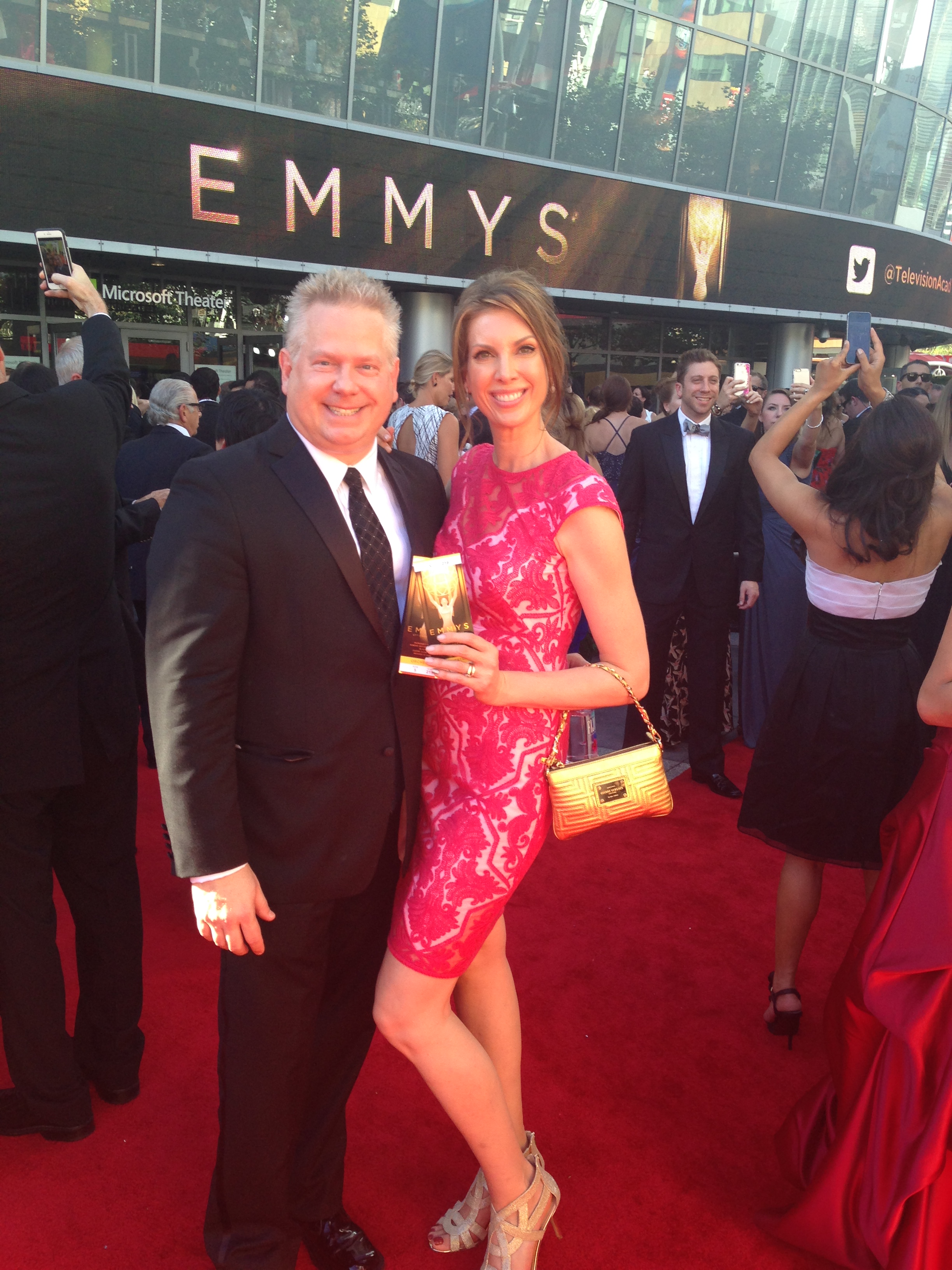 67th Primetime Emmy Awards (with husband Robert Zotnowski)