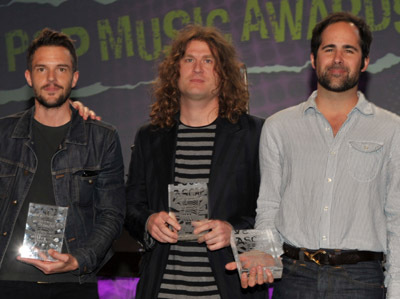 Brandon Flowers, Ronnie Vannucci and Dave Keuning
