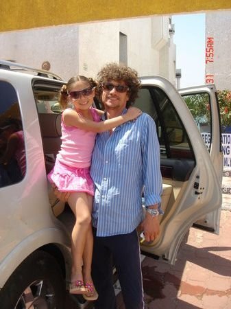 Telana and Gi Jesus director Carl Colpaert on location in Mexico