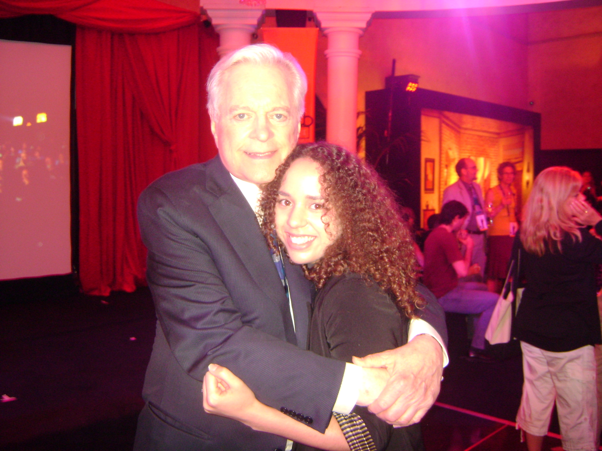 Nicole Clifford and Robert Osbourne at the closing night of the 2010 TCM Classic Film Festival.