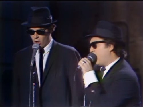 Still of John Belushi and Dan Aykroyd in Saturday Night Live (1975)