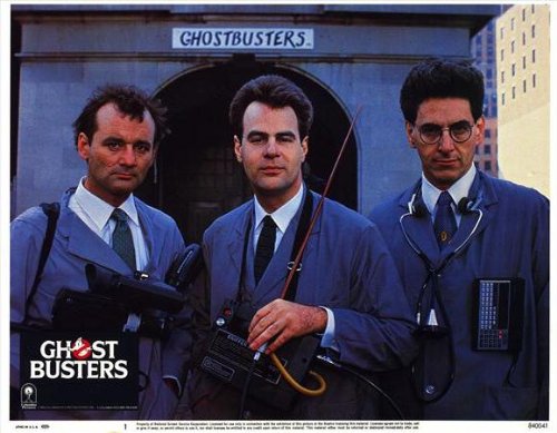 Dan Aykroyd, Bill Murray and Harold Ramis in Ghost Busters (1984)