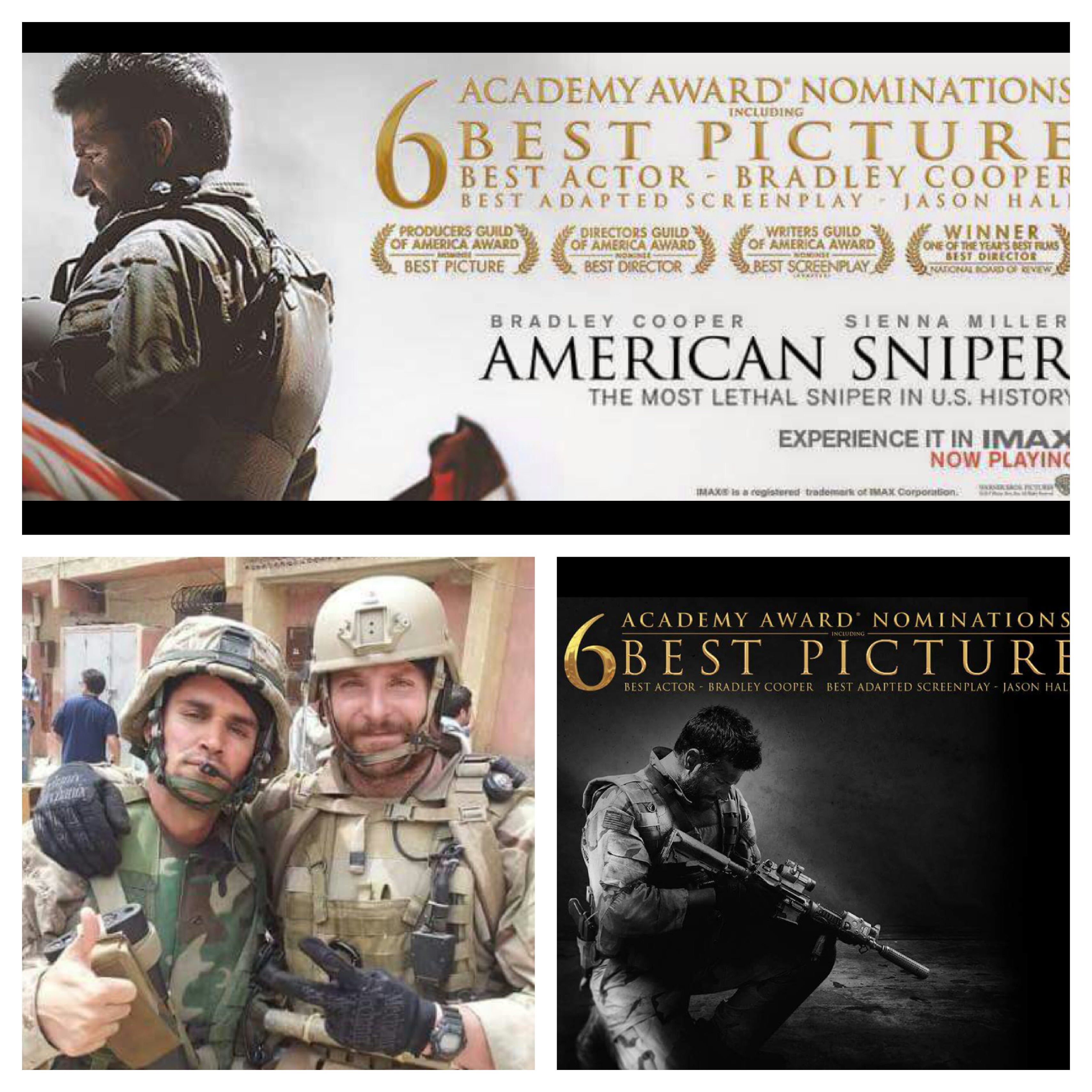 luis jose lopez as Sanchez With bradley cooper in American Sniper