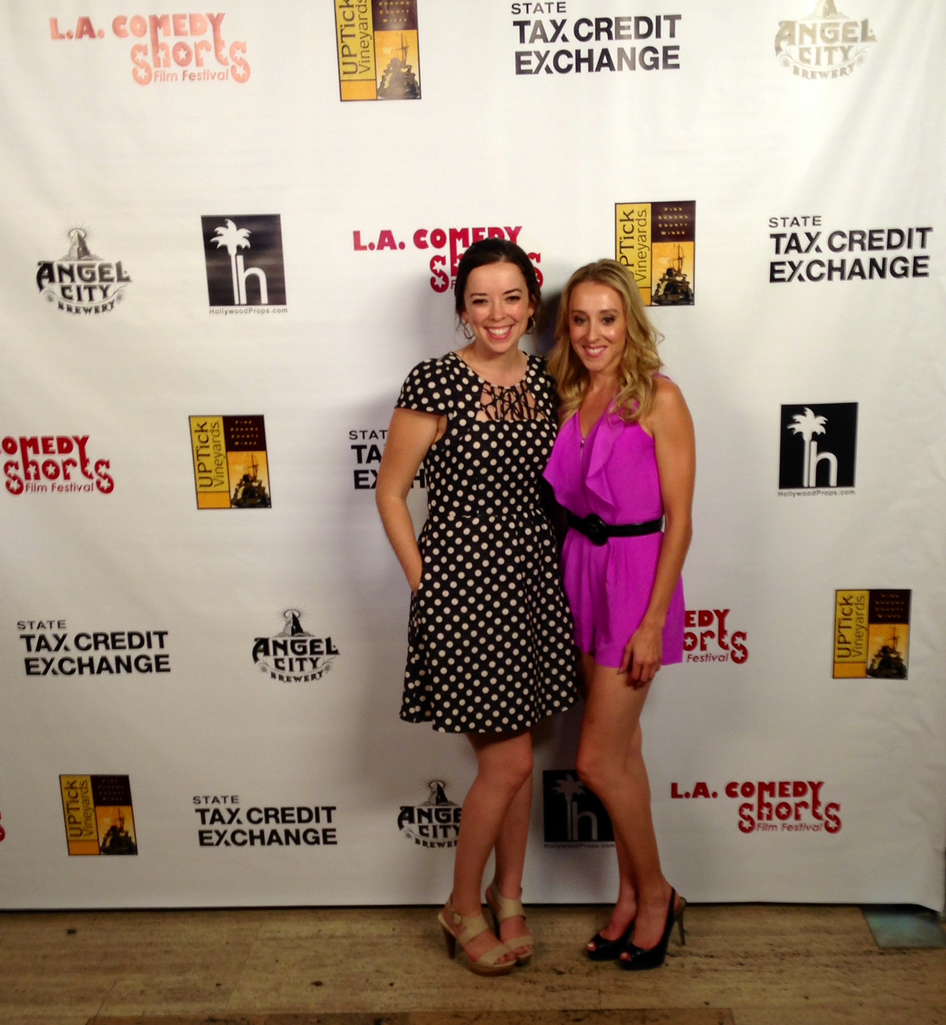 With Becca Murray at the 2014 LA Comedy Shorts Film Fest