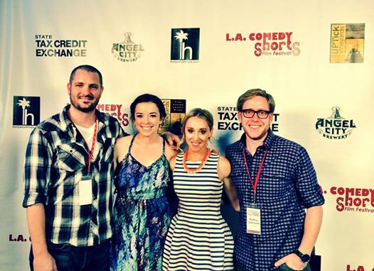 With John Orchard, Becca Murray and Matthew Gudernatch at the 2014 LA Comedy Shorts Film Festival