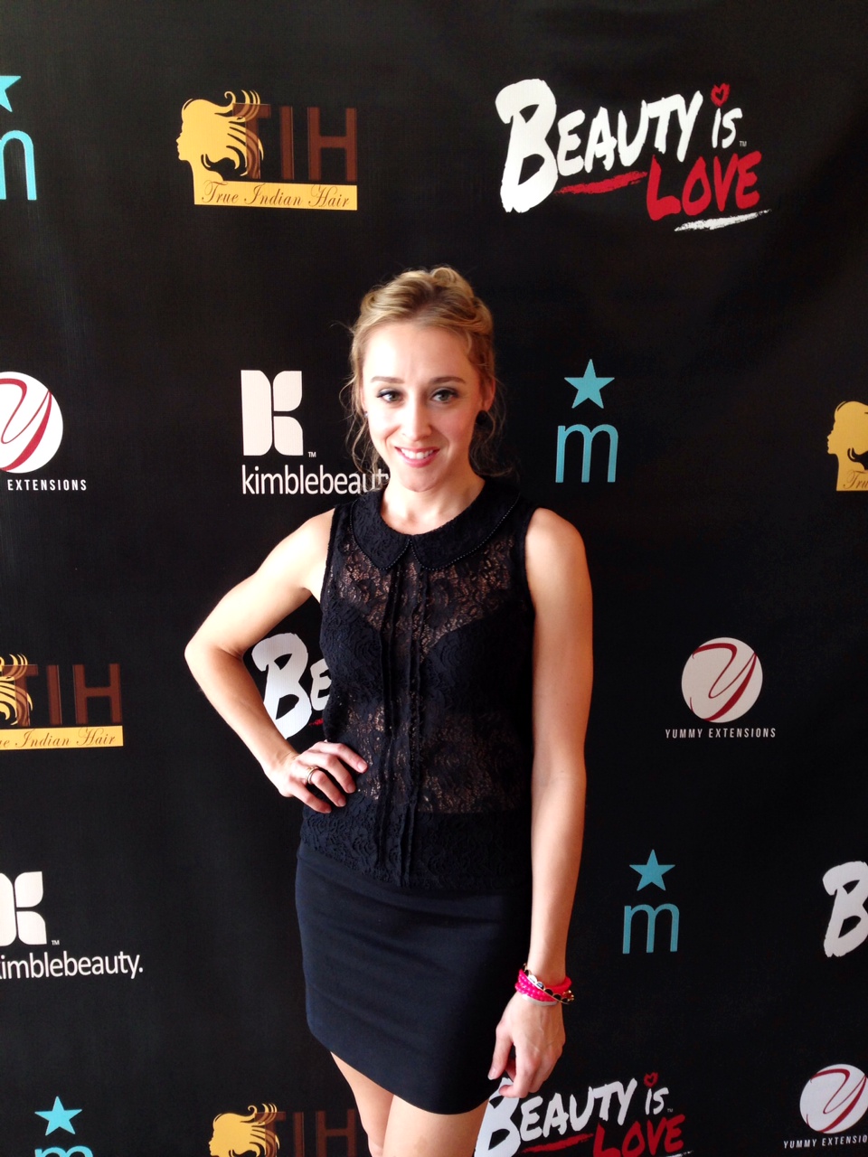 Lindsay Seim attends pre-Grammys event Beauty is Love