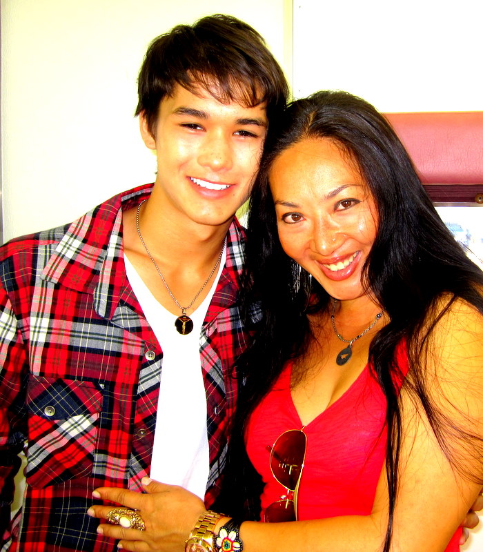 With Booboo Stewart ( Twighlight ) on set of 