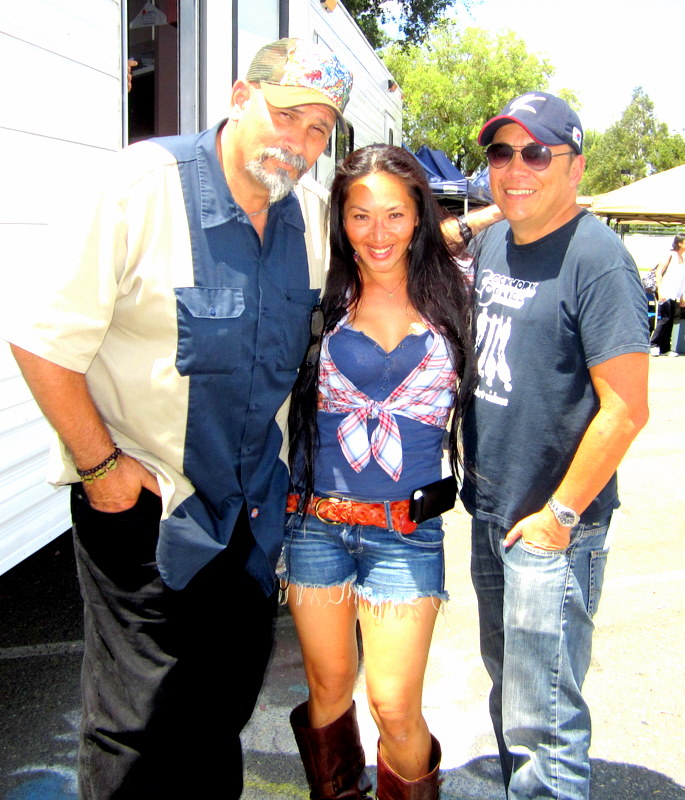 With Booboo Stewart's dad and Producer Chris Lee on set of 