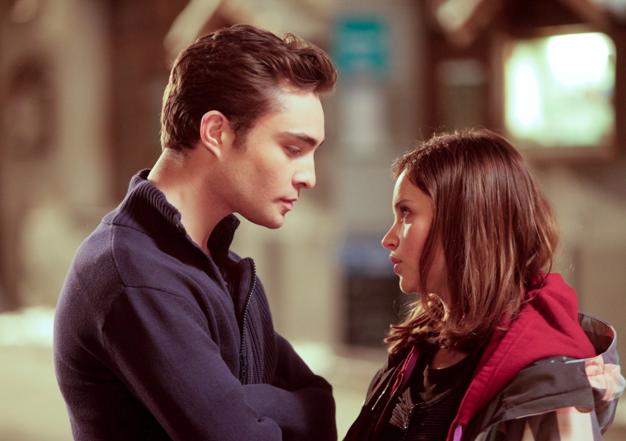 Still of Felicity Jones and Ed Westwick in Chalet Girl (2011)