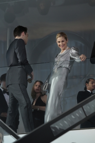 Still of Kelly Rutherford and Ed Westwick in Liezuvautoja (2007)