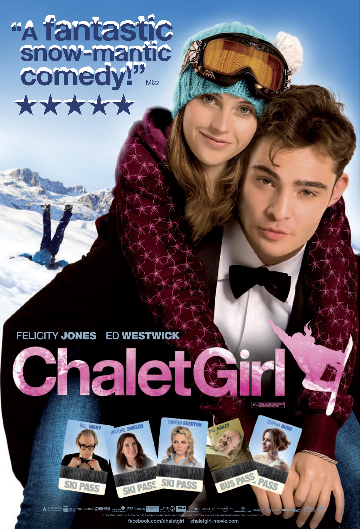Felicity Jones and Ed Westwick in Chalet Girl (2011)