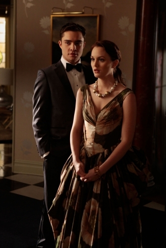 Still of Leighton Meester and Ed Westwick in Liezuvautoja (2007)