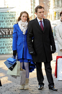 Leighton Meester and Ed Westwick at event of Liezuvautoja (2007)