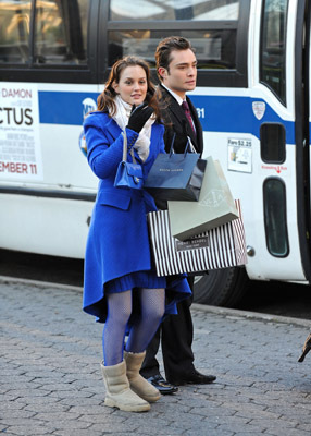 Leighton Meester and Ed Westwick at event of Liezuvautoja (2007)