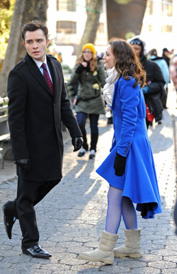 Leighton Meester and Ed Westwick at event of Liezuvautoja (2007)