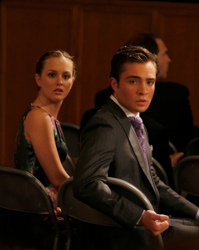 Still of Leighton Meester and Ed Westwick in Liezuvautoja (2007)