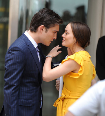 Leighton Meester and Ed Westwick at event of Liezuvautoja (2007)