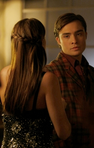 Still of Leighton Meester and Ed Westwick in Liezuvautoja (2007)